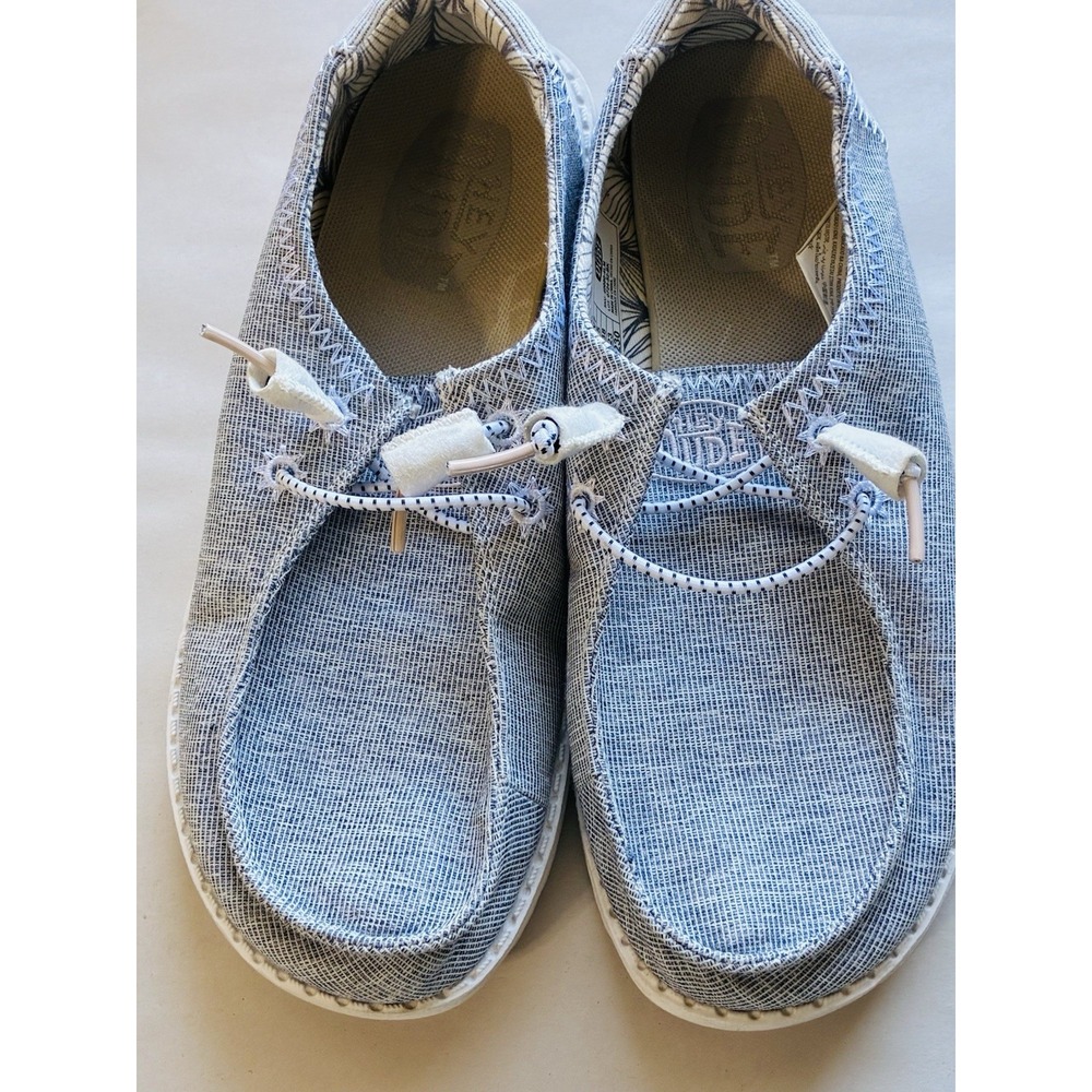Hey Dude Slip On Wendy Azora Shoe Women's 7 Light Grey Comfort